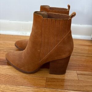 Marc Fisher Brown Suede Ankle Booties